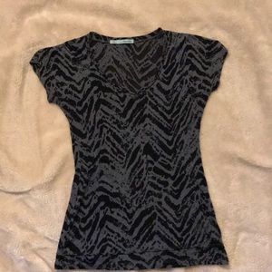 Women’s black and grey T-shirt